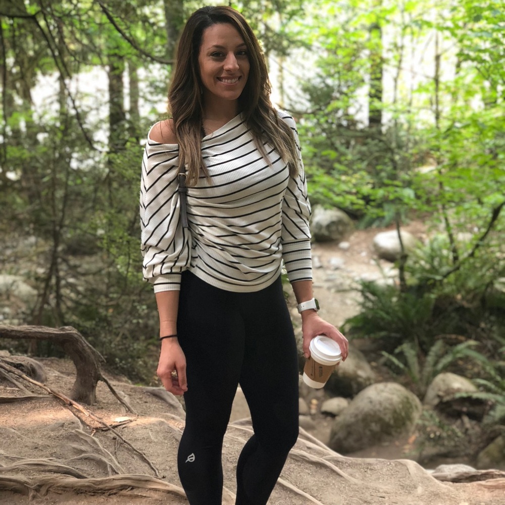 Vici off the shoulder striped top